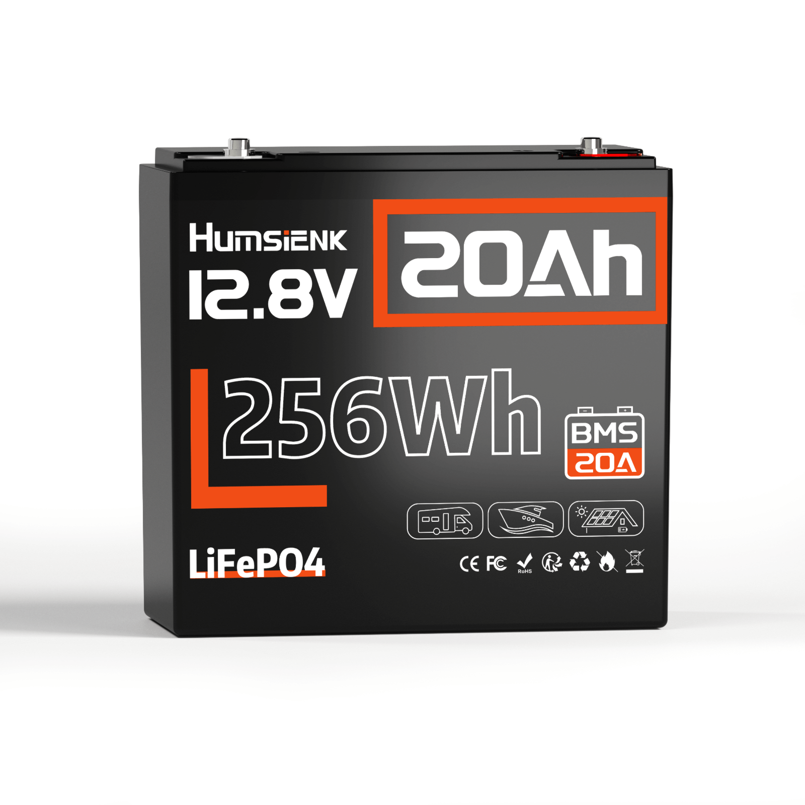 Humsienk 12V 20Ah LiFePO4 Lithium Battery​